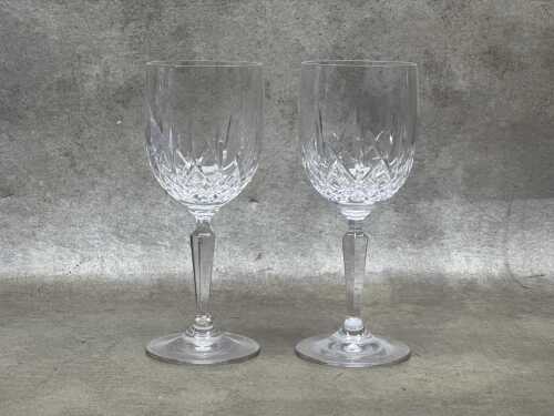 Pair of Waterford crystal goblets