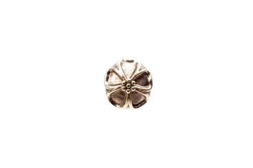 A retired Pandora Infinity heart charm in 14 carat yellow gold