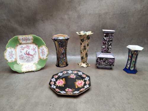 Assorted English porcelain, including antique