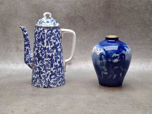 Royal Worcester and Royal Doulton antique English porcelain pieces, A/F