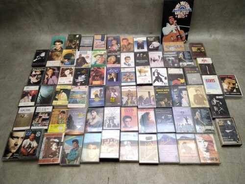 Cassette tapes, including Steely Dan, Bruce Springsteen, Eagles
