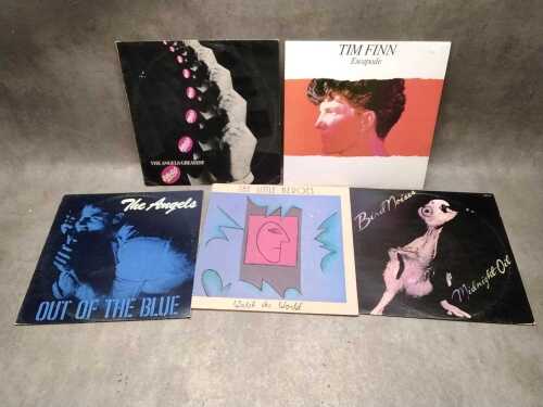 Five Australian Rock vinyl records