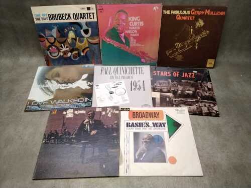 Eight Jazz vinyl records