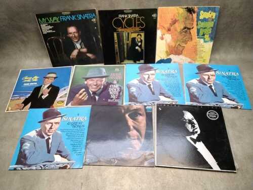 Ten Frank Sinatra vinyl records