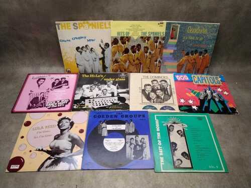 Ten Doo Wop and RnB vinyl records