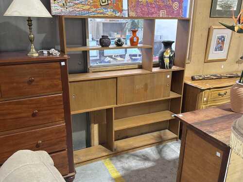 Mid-century teak room divider