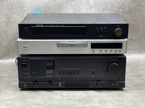 Rotel and Luxman three-piece Hi-Fi system