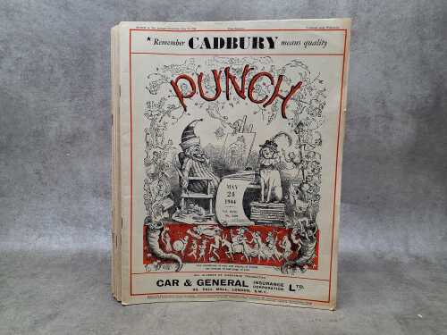 Vintage punch magazines from 1944