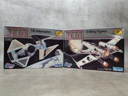 Two Star Wars Return of the Jedi model kits