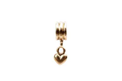 A retired Pandora charm in 14 carat yellow gold