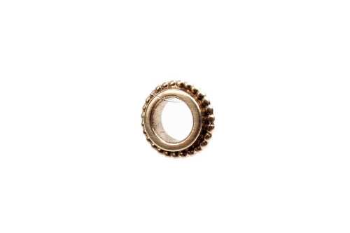 A retired Pandora spacer charm in 14 carat yellow gold