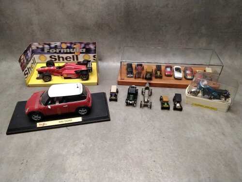 Collection of model cars and vehicles