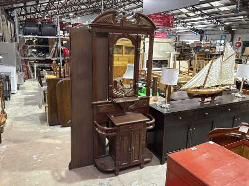 Edwardian hall stand