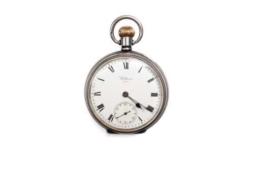 An antique Waltham pocket watch in sterling silver