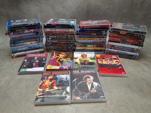 Music DVDs and Blu-Rays including Chuck Berry, Bruce Springsteen