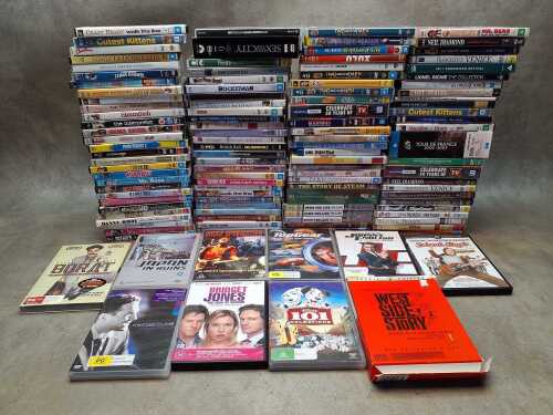 DVDs, including TV, sports, trains, documentaries