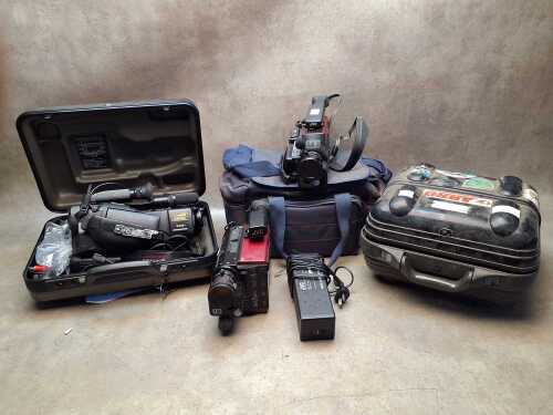 Three VHSC video cameras