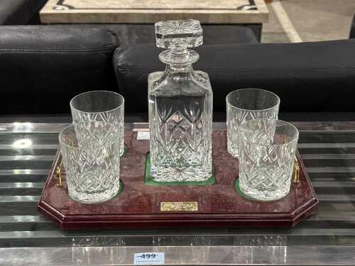 Galway crystal whisky set