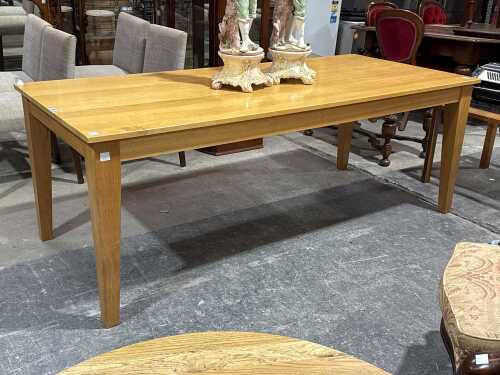Thonet Rectangular blonde timber dining table