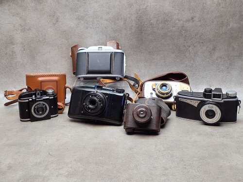 Vintage English and European film cameras