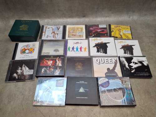 18 CDs and CD singles, mostly Queen and Genesis