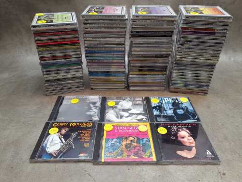 Jazz CDs, including Storyville, American Jazz in Paris, Audiophile