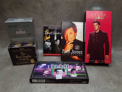 CD box sets, including Elvis 'From Nashville to Memphis I'