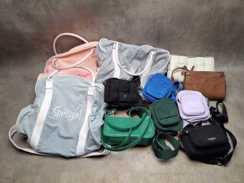 Eleven handbags including NEW Country Road cross body bag