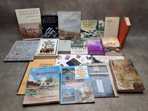 Maritime and Australian history books, including The Goldfields Commission Report