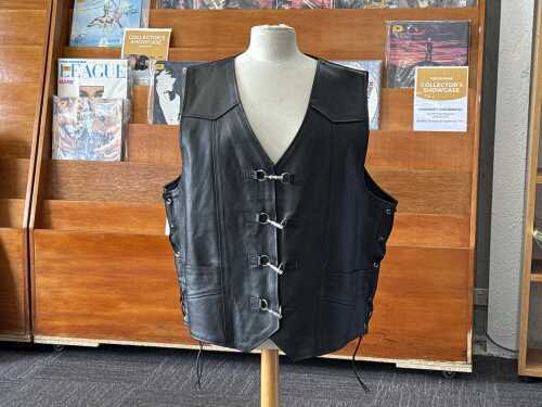 Domaze Leathers black leather vest