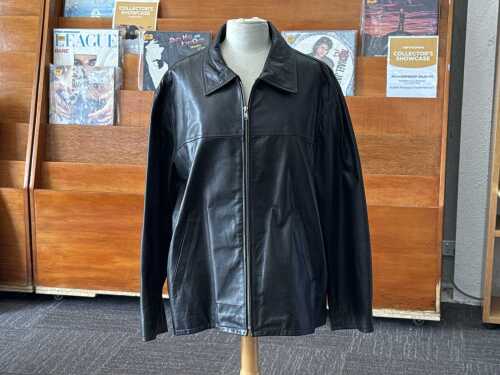 Greina black leather jacket