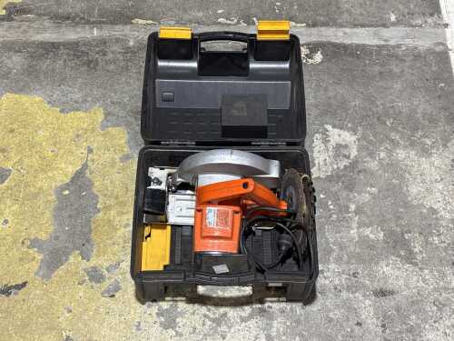 Black & Decker 184mm circular saw with a carry case