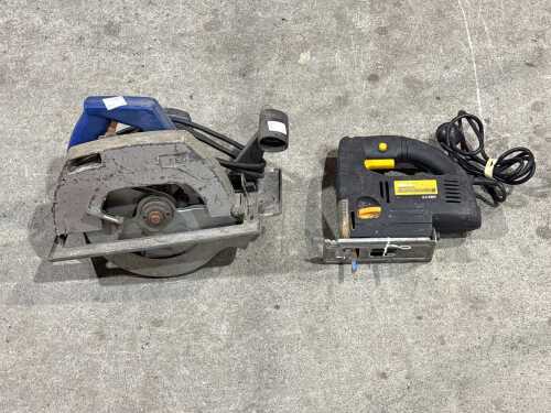 AEG circular saw and Arlec jigsaw