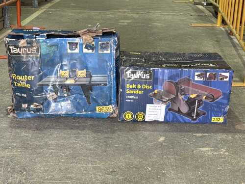Taurus 350W belt and disc sander