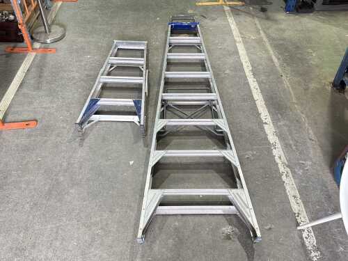 Two Bailey industrial ladders