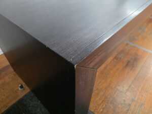 Exceptionally large rectangular contemporary dark timber dining or conference table - 3