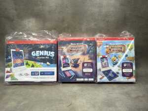 Group of Osmo children's starter kit and math educational games