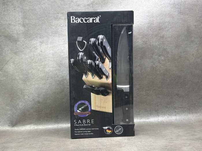 Baccarat Sabre 9 Piece Knife Block Set RRP $129
