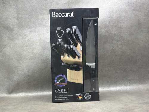Baccarat Sabre 9 Piece Knife Block Set RRP $129