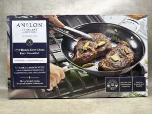 Anolon Everlast Carbon Steel 12-inch Fry Pan RRP $287