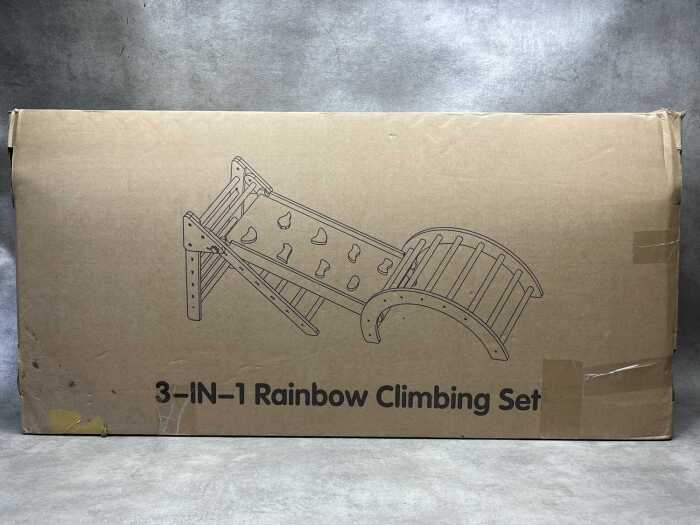 Takeeyce 3-In-1 Rainbow Climbing Set RRP $149
