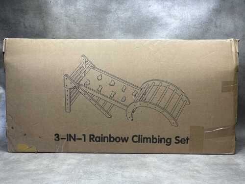 Takeeyce 3-In-1 Rainbow Climbing Set RRP $149