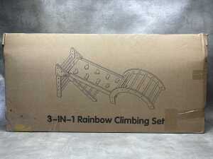 Takeeyce 3-In-1 Rainbow Climbing Set RRP $149