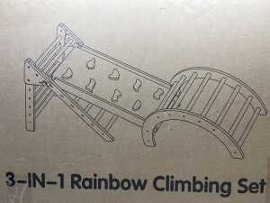Takeeyce 3-In-1 Rainbow Climbing Set RRP $149 - 2