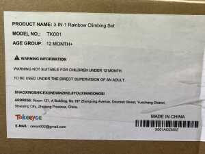 Takeeyce 3-In-1 Rainbow Climbing Set RRP $149 - 3
