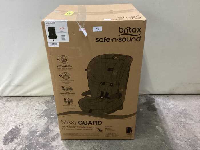 Britax Safe and Sound Maxi Guard forward facing car seat. RRP $469