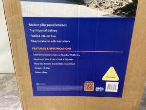 Northcote Empire Parcel letterbox. RRP $269 - 2
