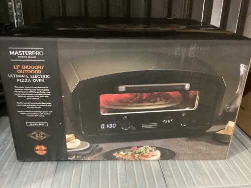 MasterPro 13" Indoor/ Outdoor Ultimate Electric Pizza Oven RRP $495