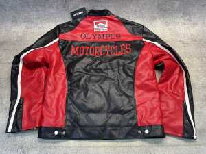 Smash Hit leatherette racing jacket size L - 4