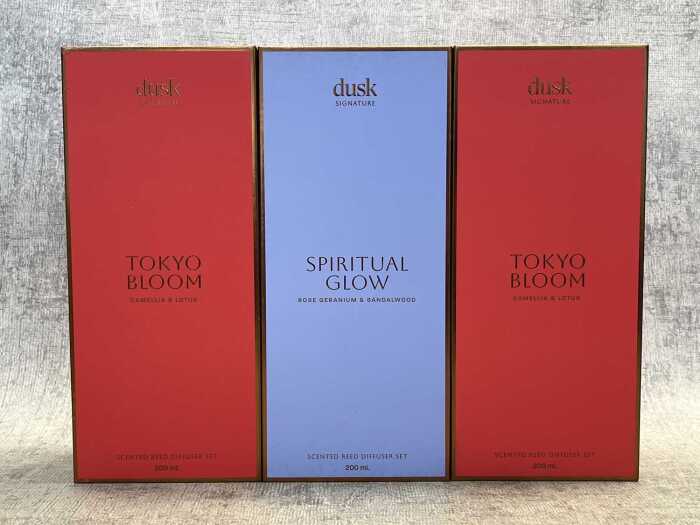 Three Dusk scented reed diffuser sets